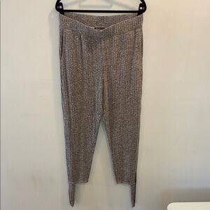 Melanie Lyne Brown Knit Women's Pants Size Large